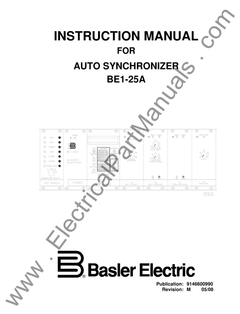 Basler BE1-25A instruction manual