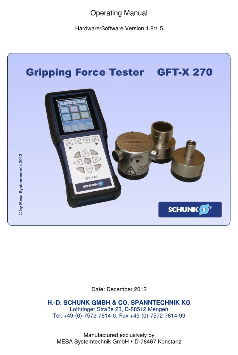 SCHUNK GFT-X 270 operating manual