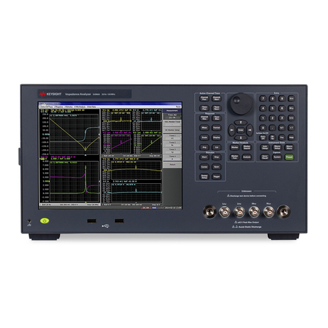 Keysight Technologies E4990A User manual