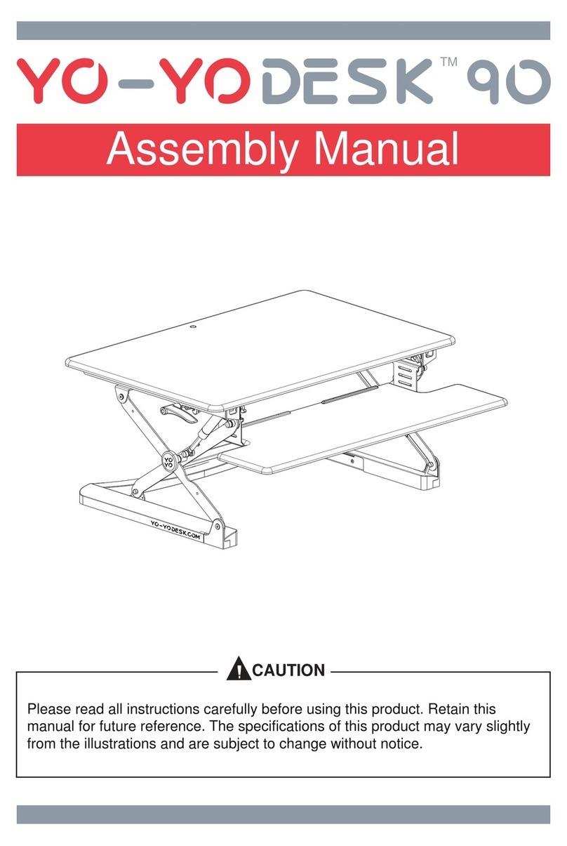 Sit-Stand Yo-Yo Desk 90 Assembly manual