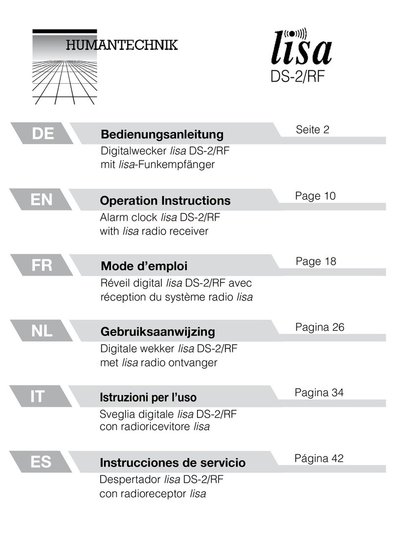 Lisa DS-2/RF Operation instructions