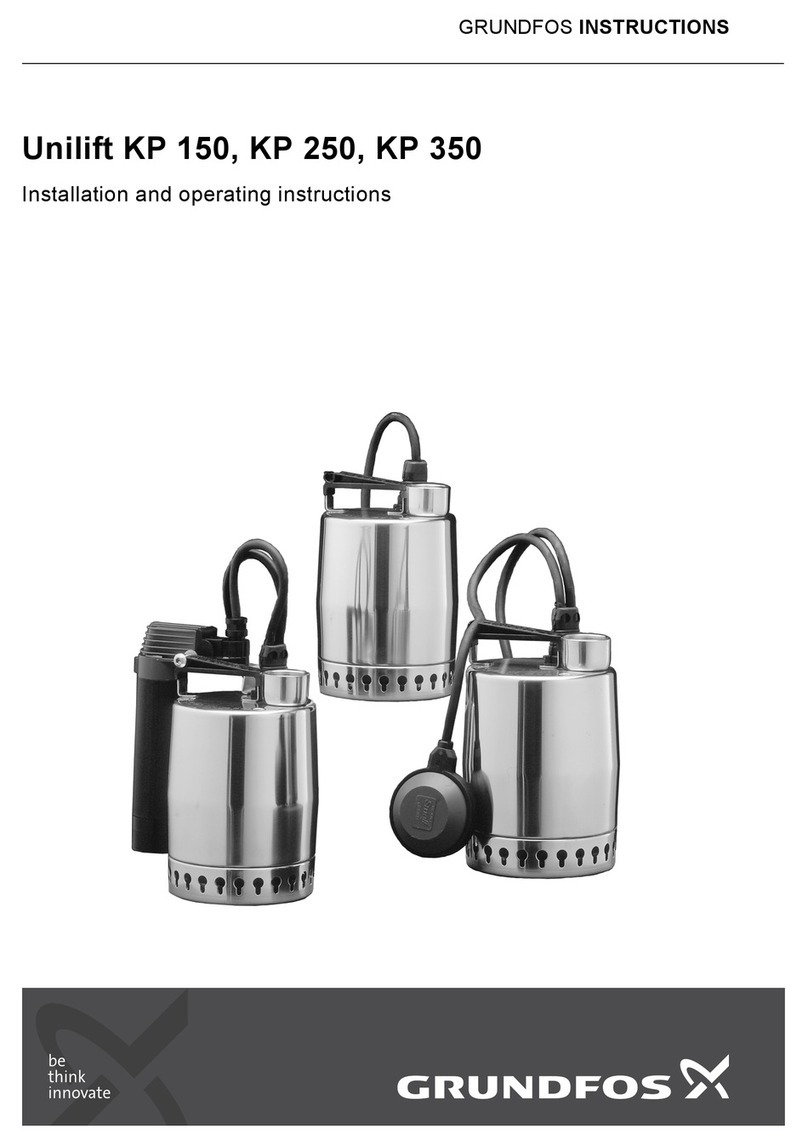 Grundfos Unilift KP 150 User manual