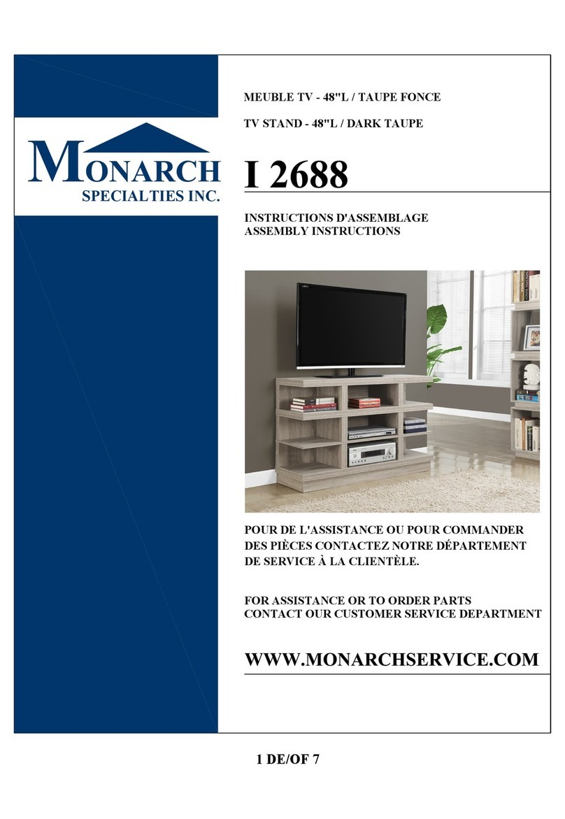 Monarch Specialties I 2688 Assembly instructions