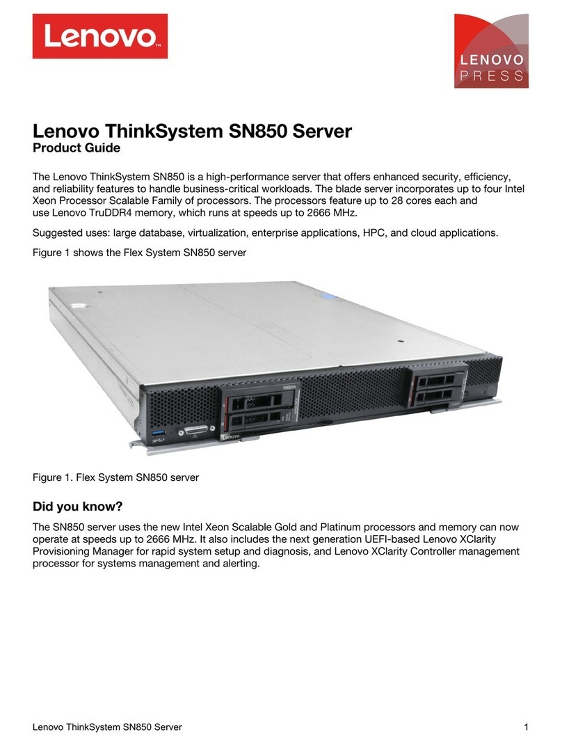 Lenovo ThinkSystem SN850 User manual Lenovo ThinkSystem SN850 User manual