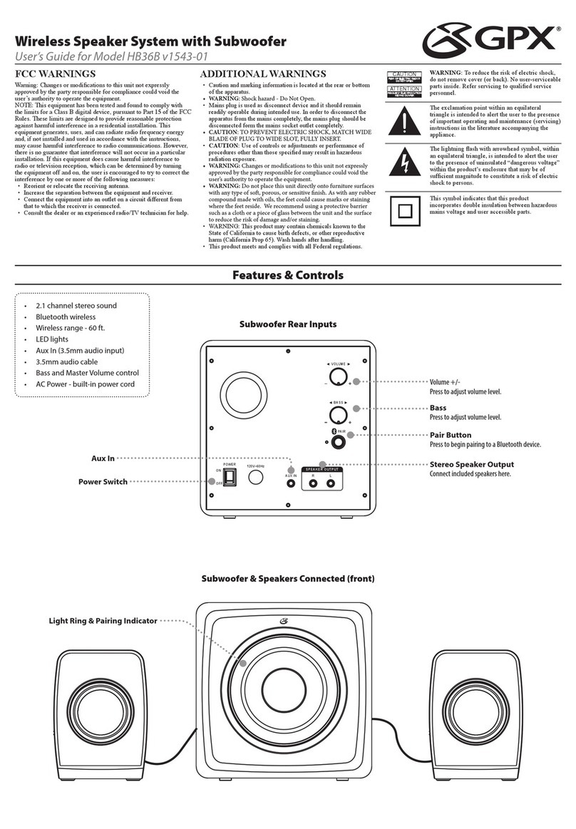GPX HB36B user guide
