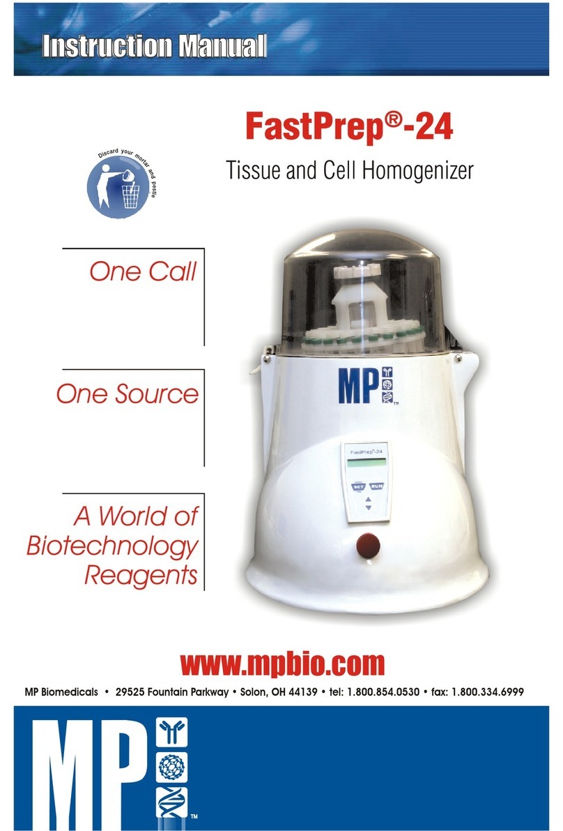 MP Biomedicals FastPrep-24 instruction manual