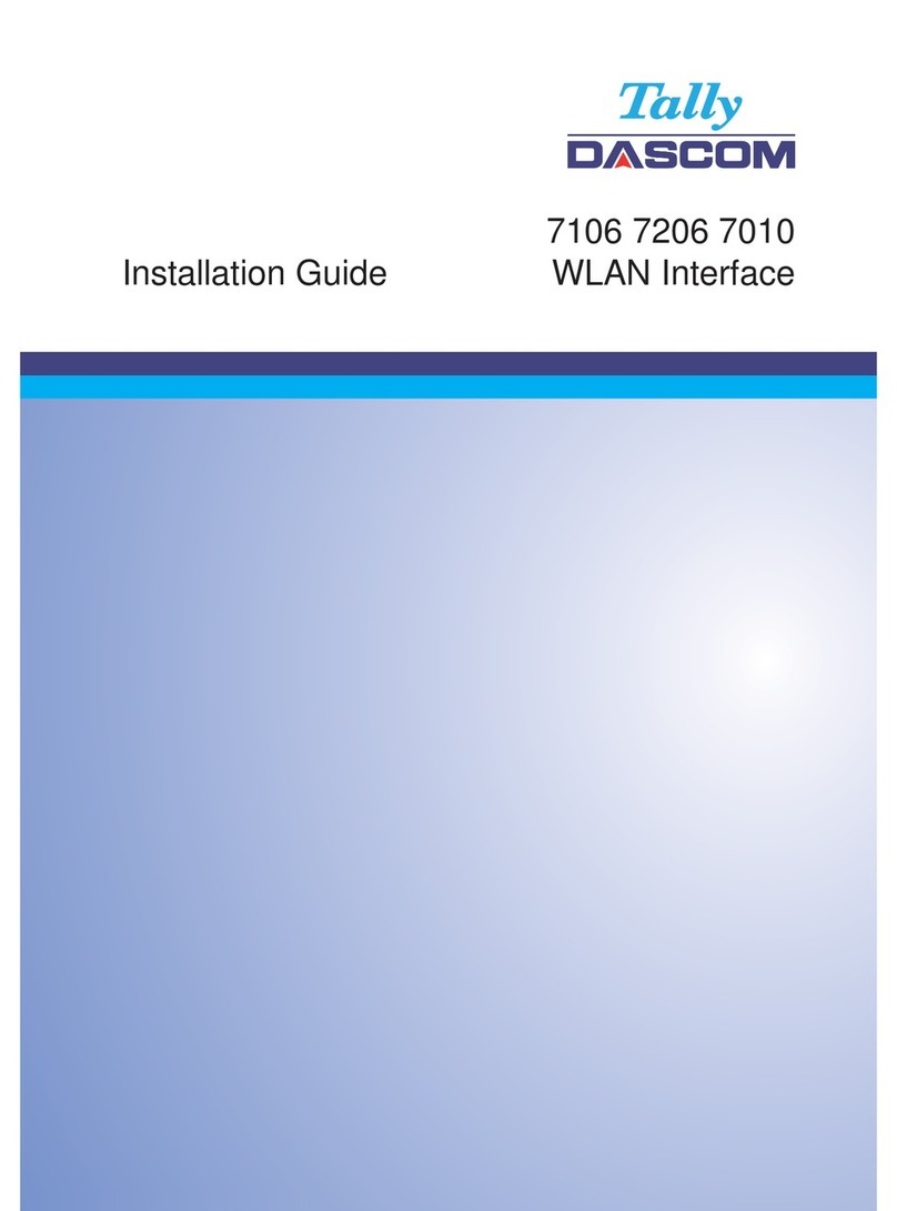 Tally Dascom 7106 installation guide