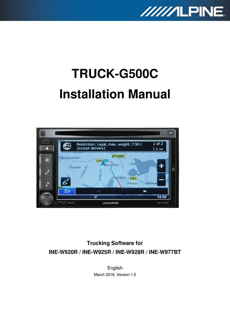 Alpine INE-W920R installation manual