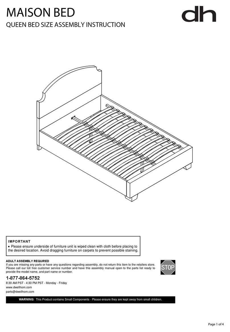 DH MAISON BED Assembly instructions DH MAISON BED Assembly instructions