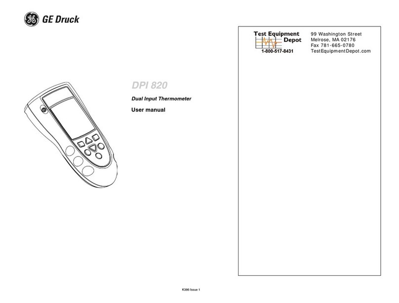 GE Druck DPI 820 user manual