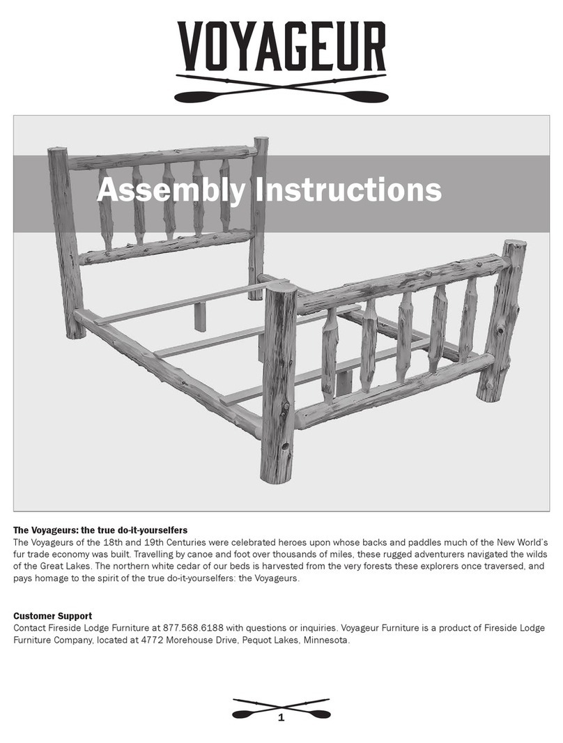 Fireside Lodge VOYAGEUR Assembly instructions Fireside Lodge VOYAGEUR Assembly instructions