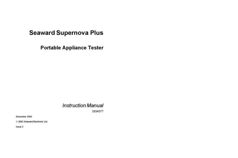 SEAWARD Electronic Supernova Plus instruction manual SEAWARD Electronic Supernova Plus instruction manual