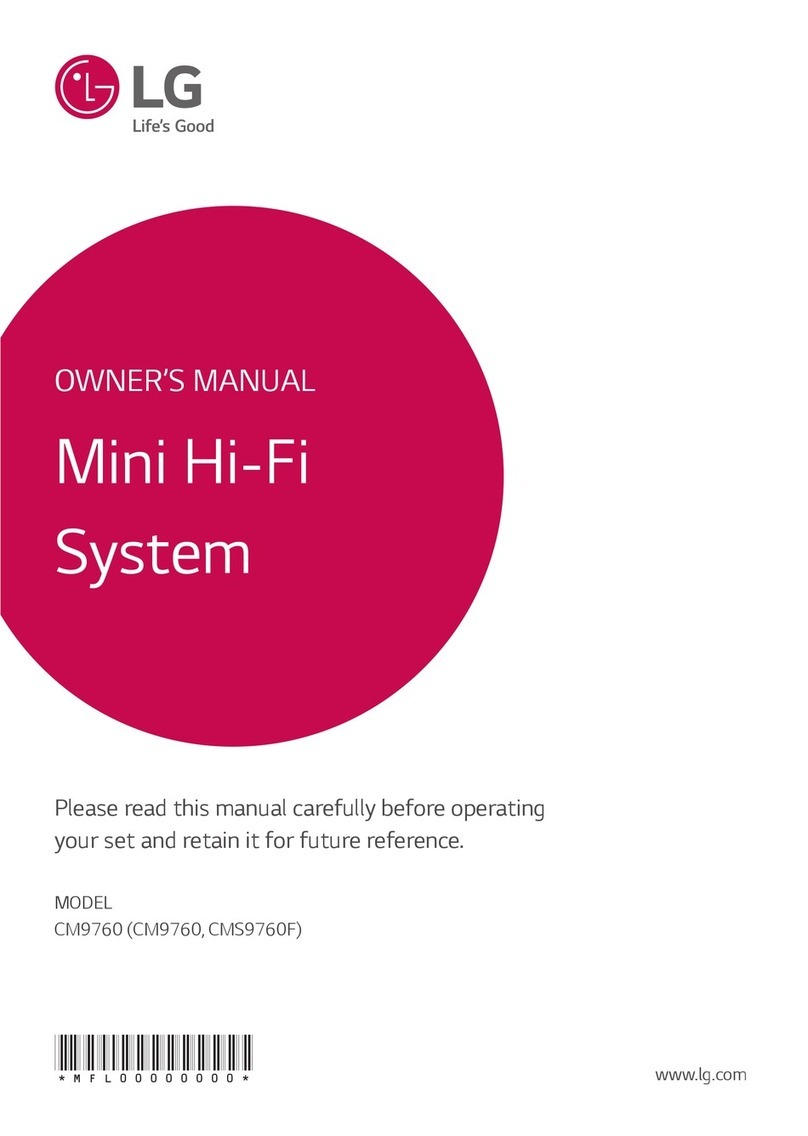 LG CM9760 owner's manual