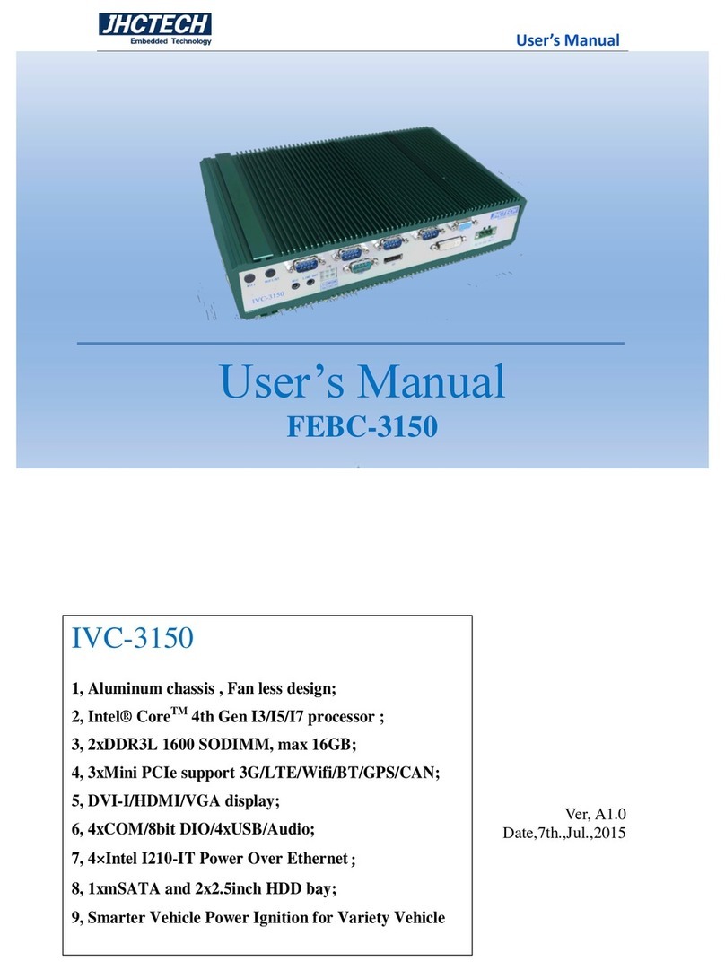 JHCTech FEBC-3150 user manual