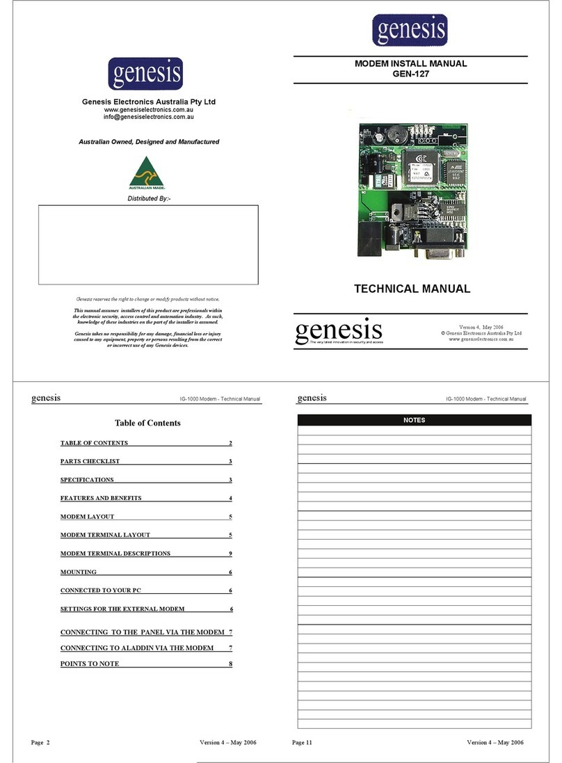 Genesis GEN-127 Technical manual
