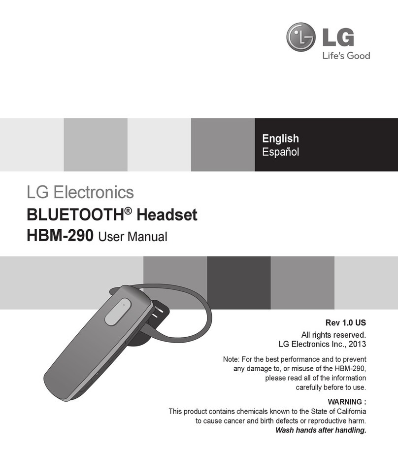 LG HBM-290 user manual