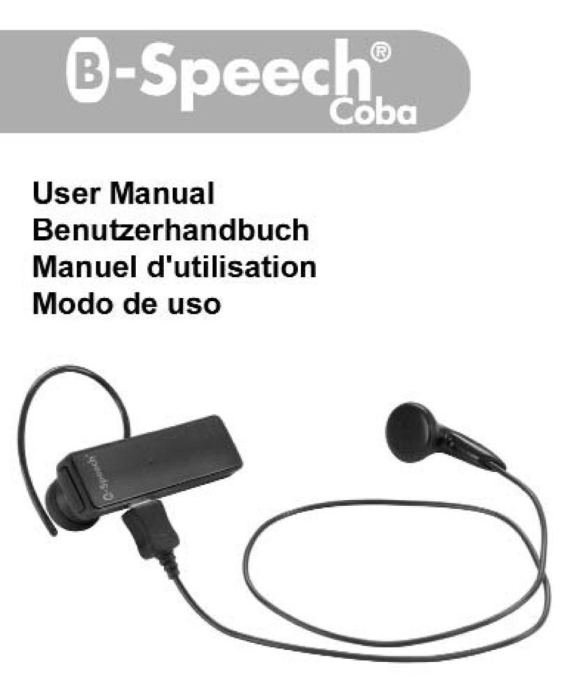 B-Speech Coba User manual