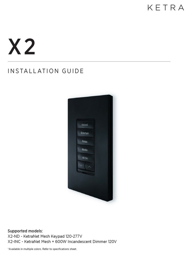 Ketra X 2 User manual