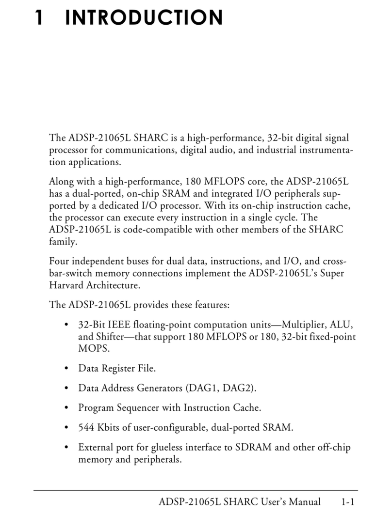 Analog Devices SHARC ADSP-21065L User manual Analog Devices SHARC ADSP-21065L User manual