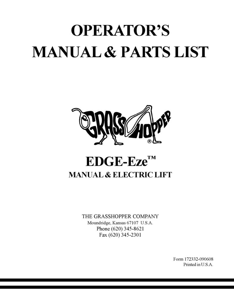Grasshopper EDGE-Eze Operators manual & parts lists