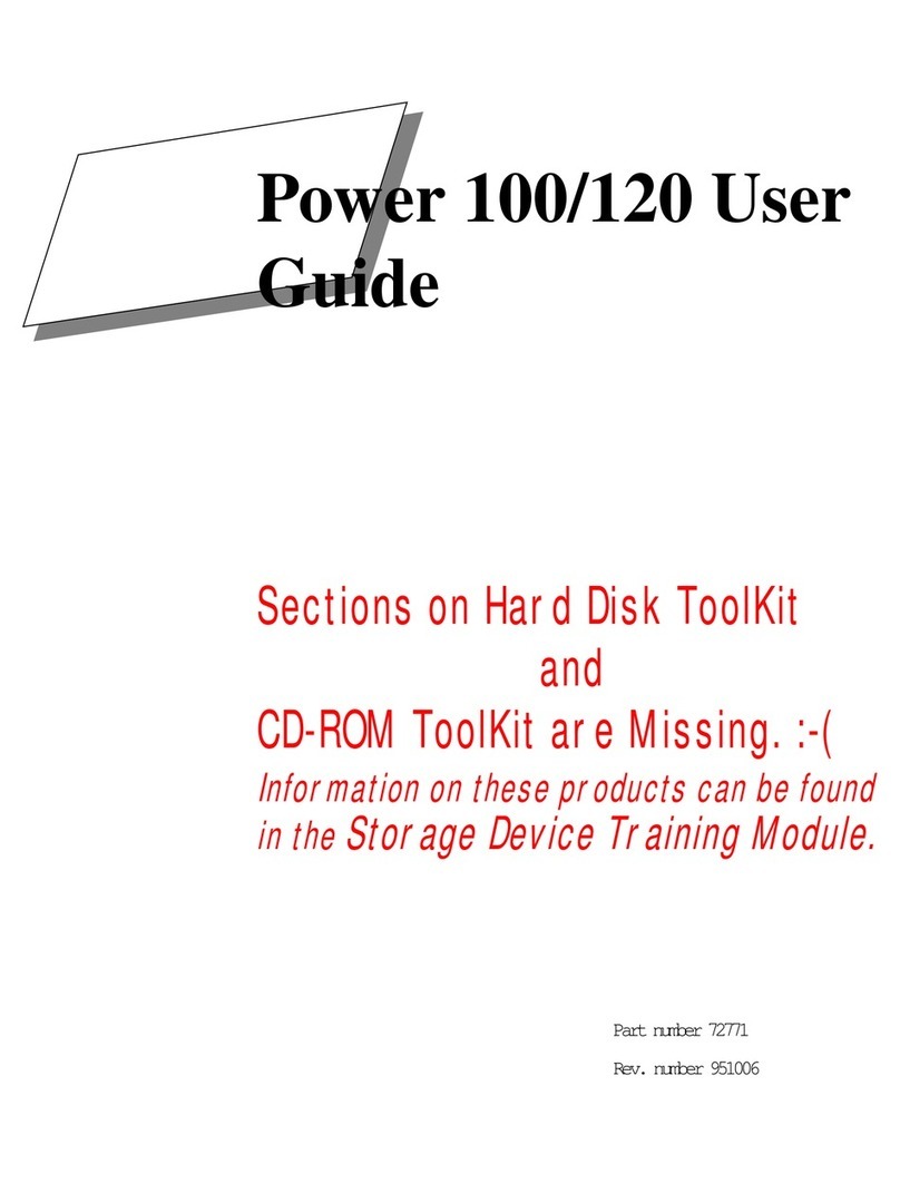 Power Computing Power 100 User manual