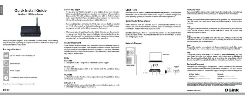 D-Link DIR-601 User manual