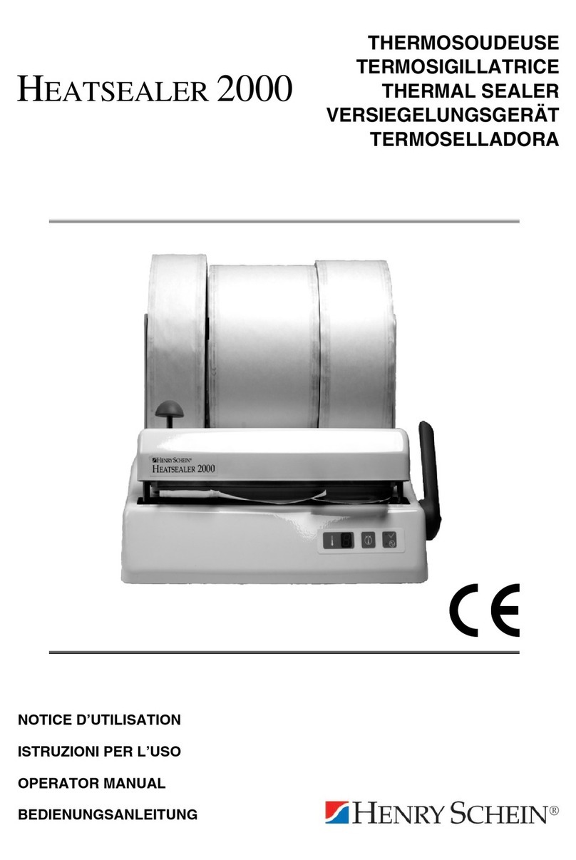 Henry Schein HEATSEALER 2000 Operator's manual