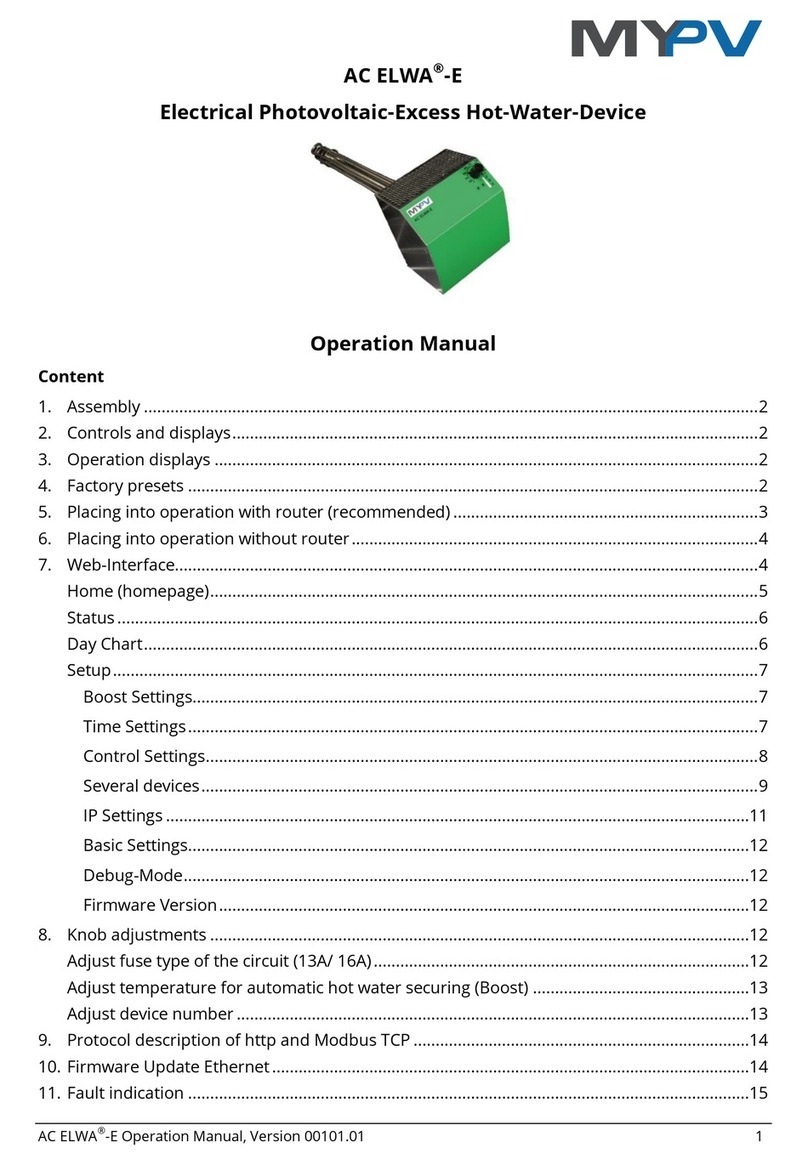MYPV AC ELWA-E User manual