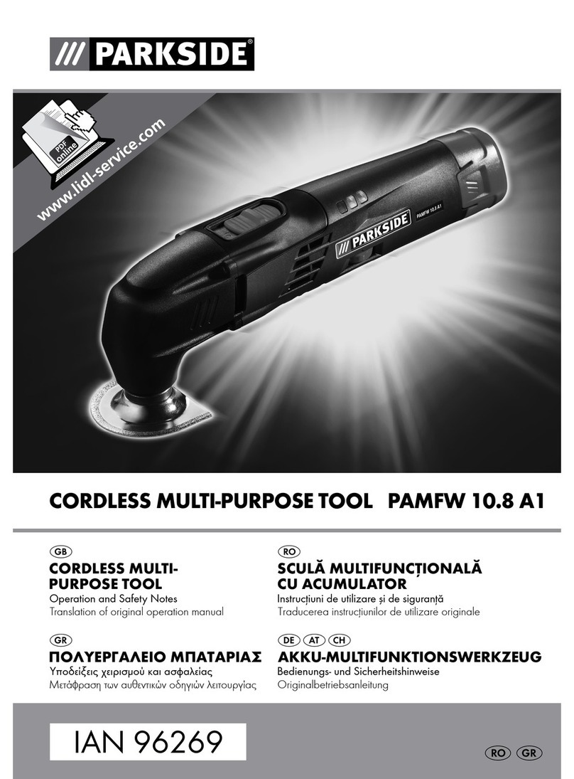 Parkside PAMFW 10.8 A1 Operation and safety notes