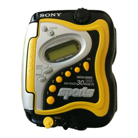 Sony WMFS220 - Portable Sports AM/FM Cassette... User manual