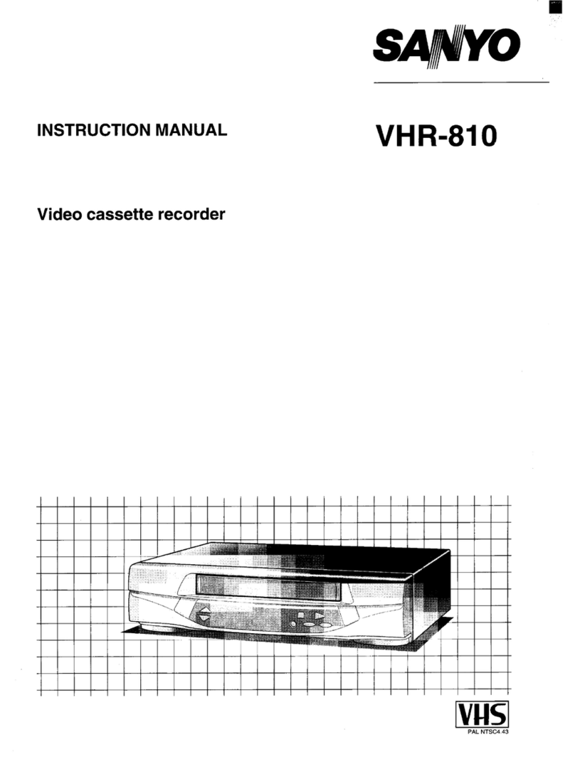 Sanyo VHR-810 User manual