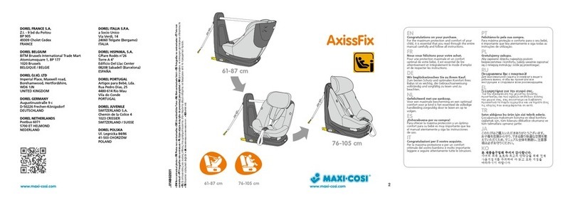 MaxiCosi AxissFix Instructions for use & warranty