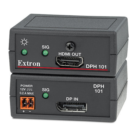 Extron electronics DPH 101 User manual Extron electronics DPH 101 User manual