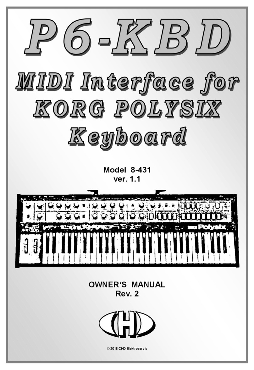 Korg Polysix P6-KBD owner's manual