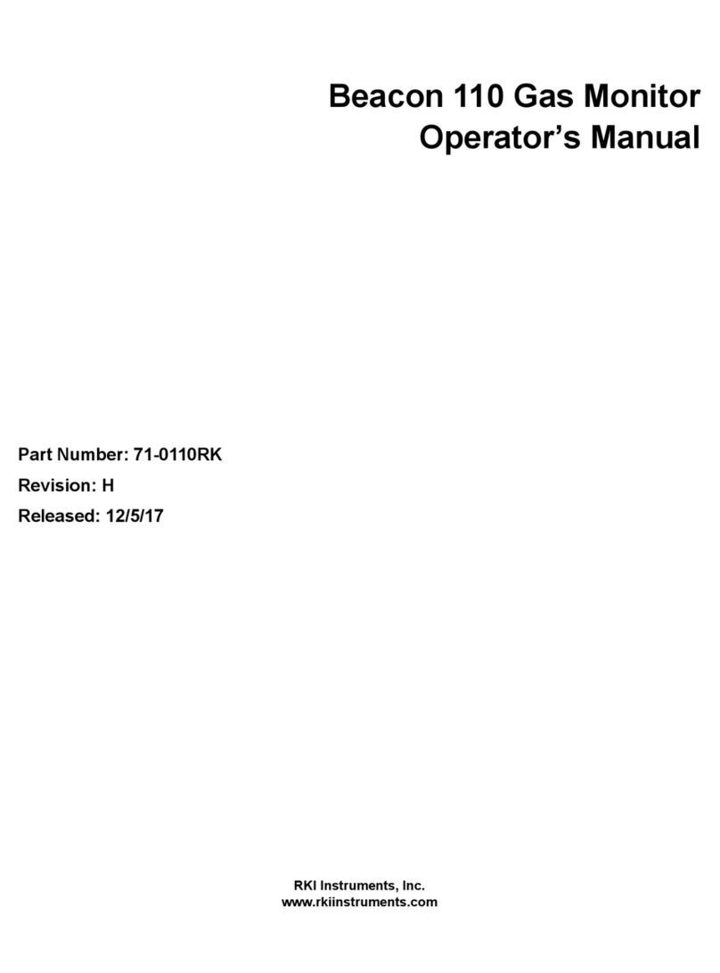 RKI Instruments Beacon 110 Operator's manual