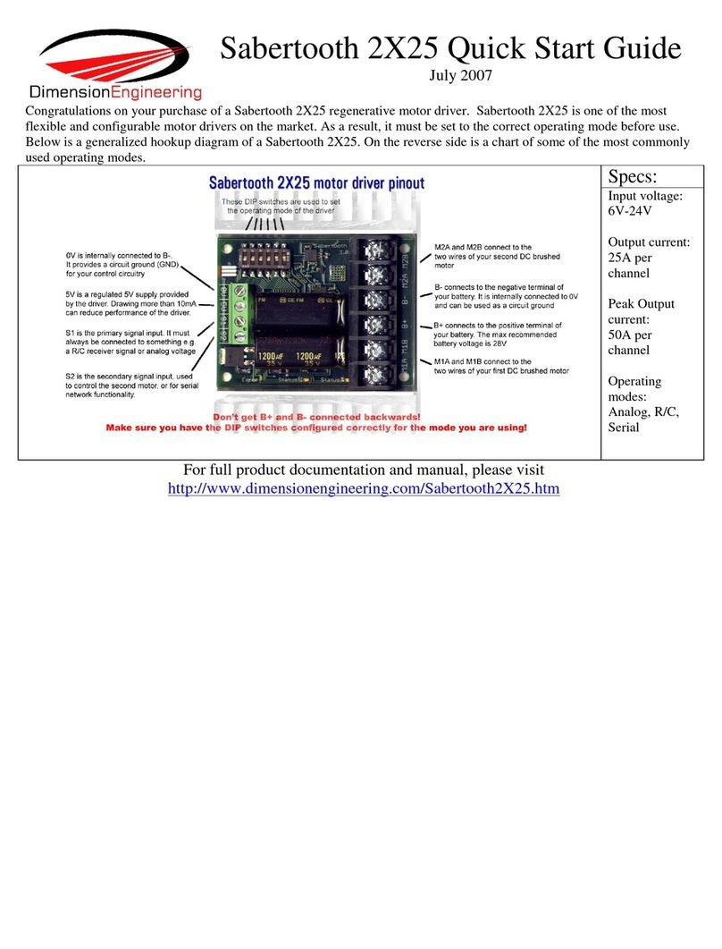Dimension Engineering Sabertooth 2X25 quick start guide
