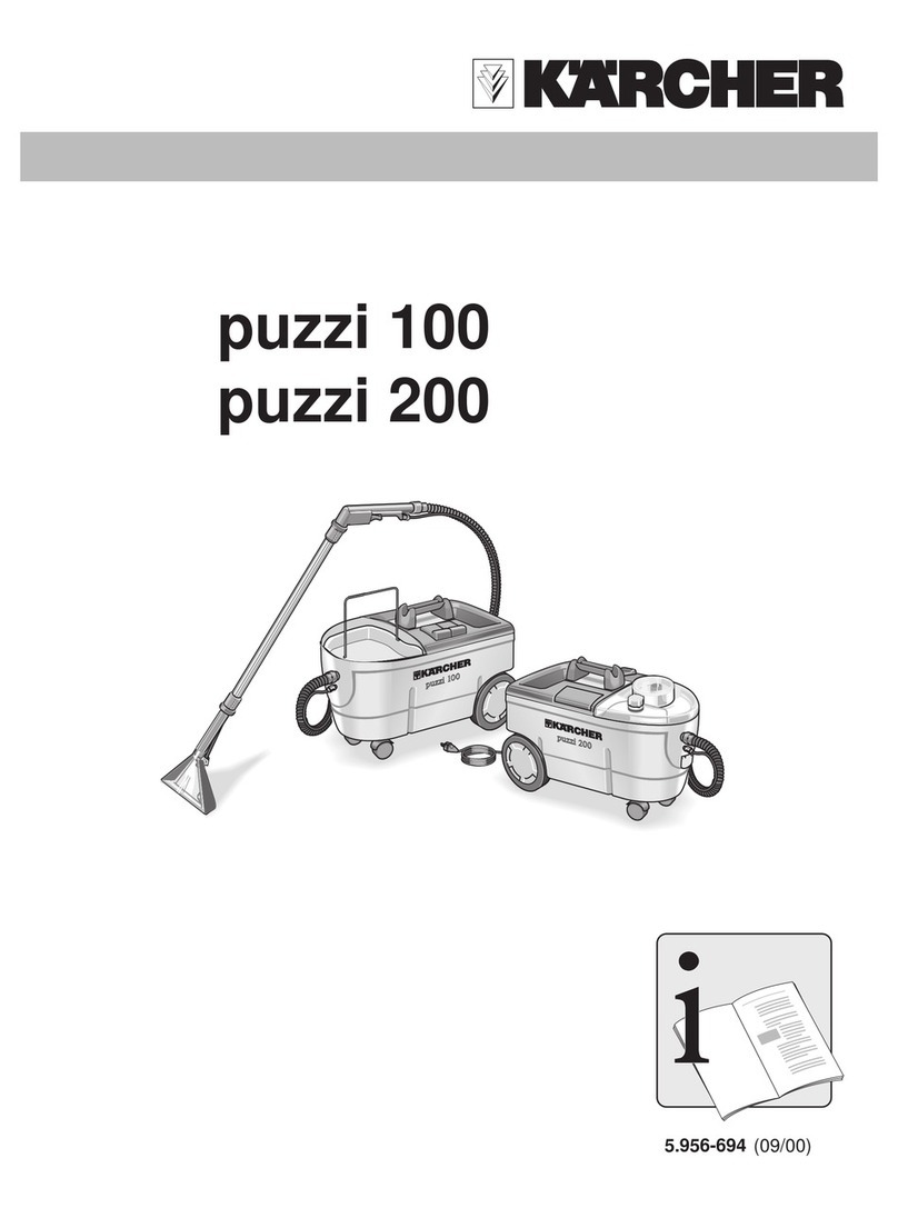 Kärcher puzzi 100 operating instructions