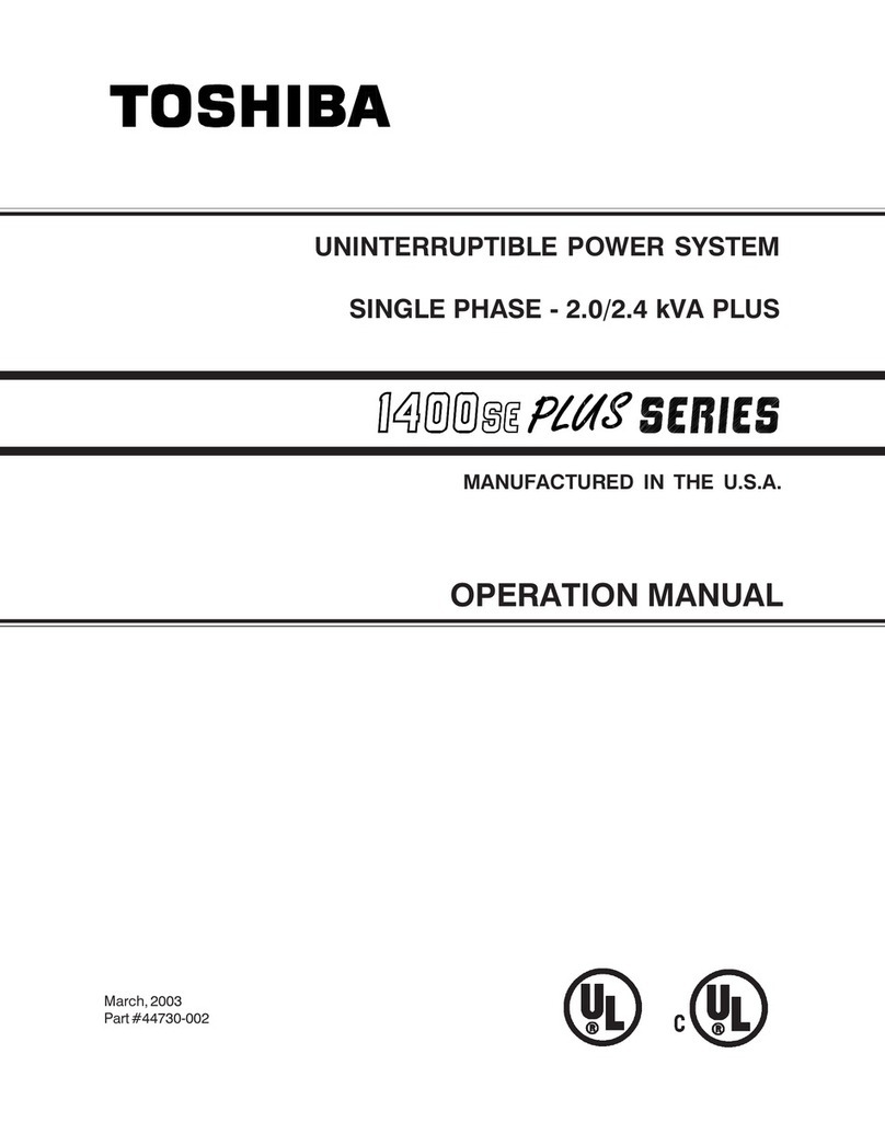Toshiba UC1A1A020C6TB Installation manual