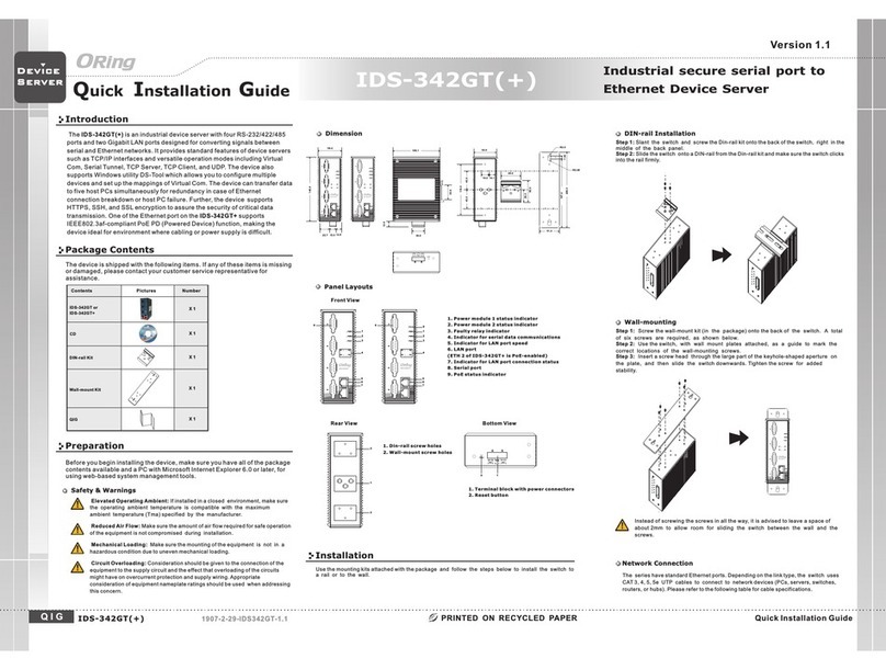 ORiNG IDS-342GT User manual