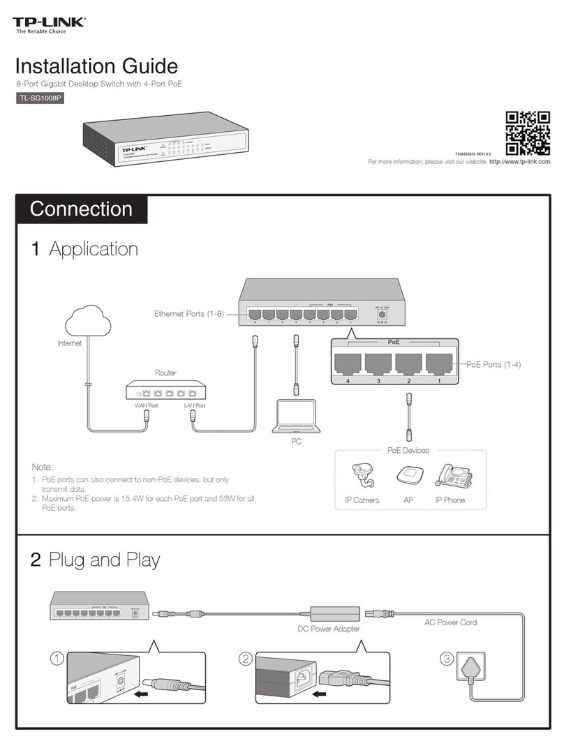 TP-Link TL-SG1008P User manual