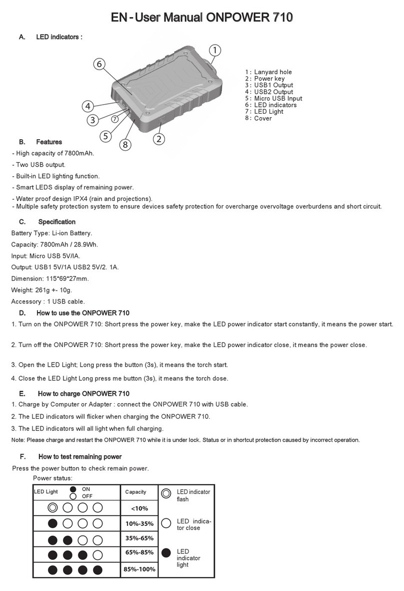 GEONAUTE ONpower 710 user manual