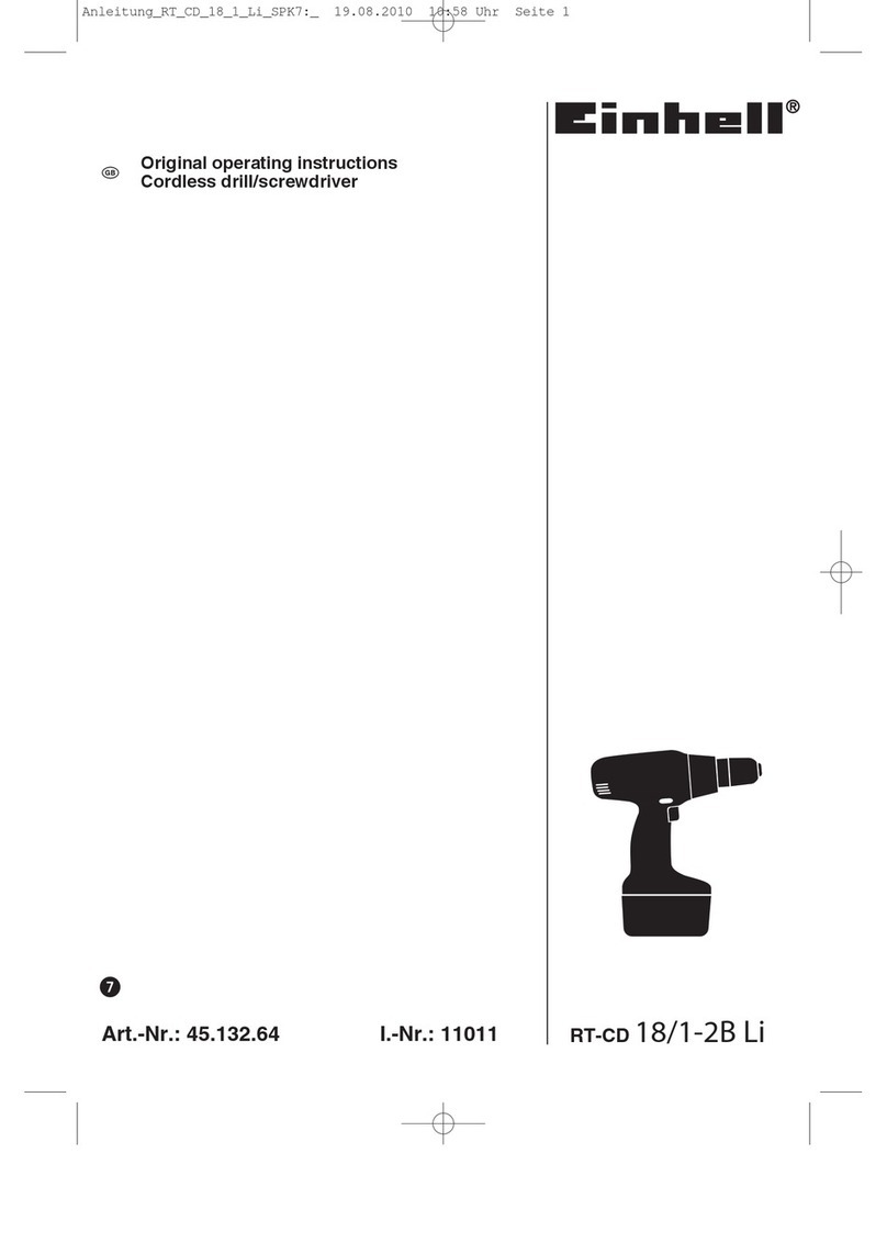 EINHELL RT-CD 18/1-2B Li User manual