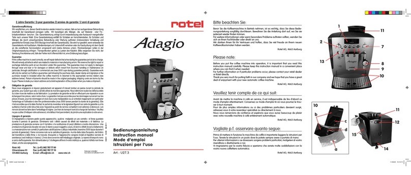 Rotel Adagio instruction manual