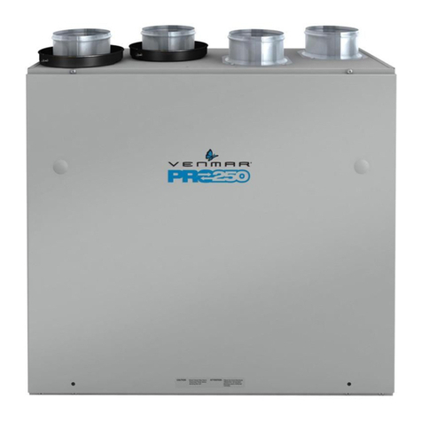 Venmar PRO225 Installation and user manual