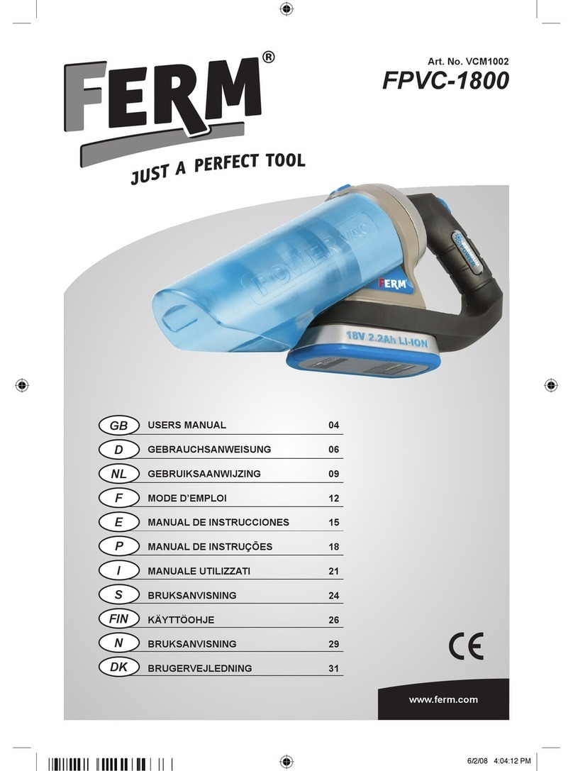 Ferm FPVC-1800 User manual