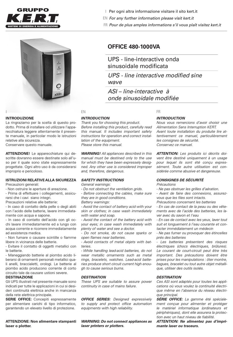 K.E.R.T KOFFICE850 manual