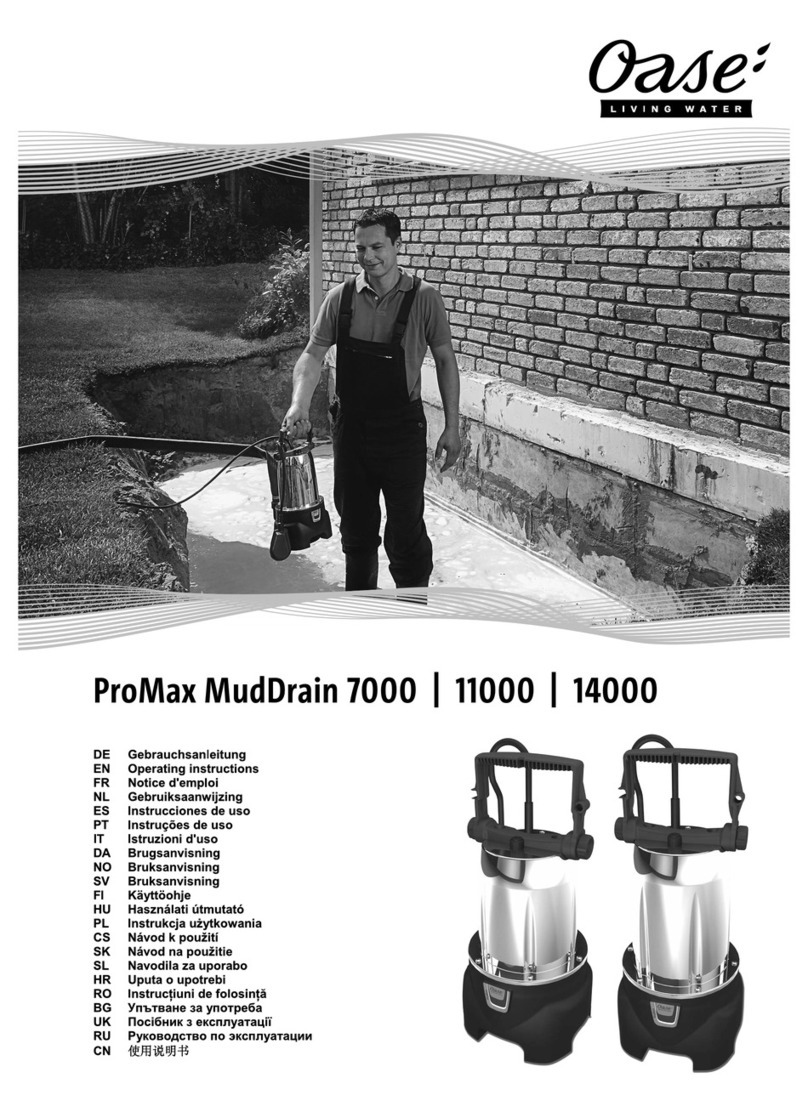 Oase ProMax MudDrain 7000 User manual