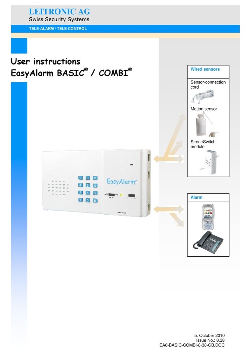 Leitronic AG EasyAlarm BASIC User instructions