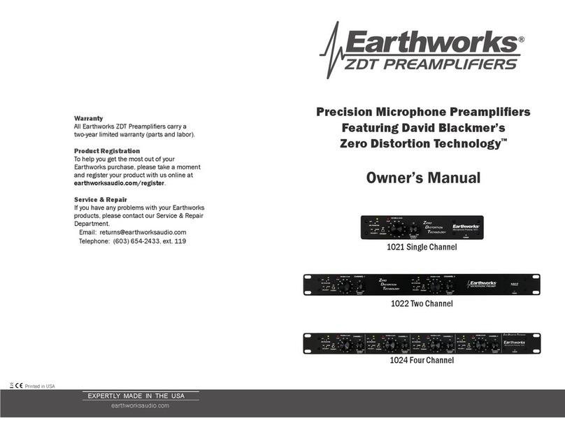 Earthworks ZDT-1021 owner's manual