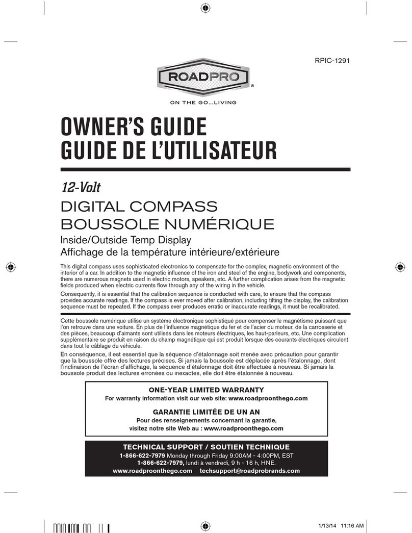 Roadpro RPIC-1291 owner's guide